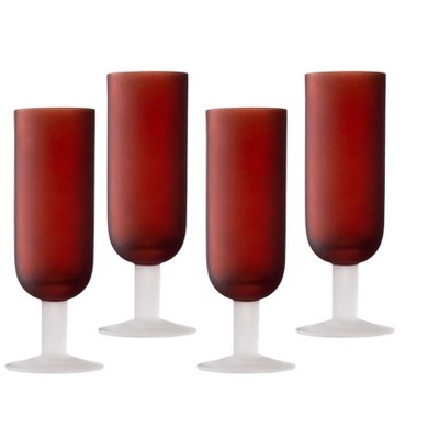 Elle Ribbed Stemmed Red Wine Glass [Set of 2] 