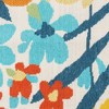 Gertmenian 5'2"x7' Jona Nelisa Bright Floral Rectangle Woven Indoor/Outdoor Accent Rug: Polypropylene, Fade-Resistant, Hose Clean - 2 of 4