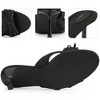 BLISSFUL STEP Women's Open Toe Satin Stiletto Heel Sandals - 3 of 4