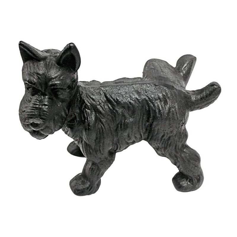 Design Toscano Naughty Peeing Scotty Dog Die-Cast Iron Bookend and Doorstop, 1 of 7