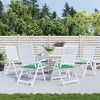 vidaXL Garden Chair Cushions 6 pcs Green 19.7"x19.7"x1.6" Fabric - 2 of 4