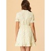 INSPIRE CHIC Women's Stand Collar Relaxed Fit Floral Dresses - 3 of 4