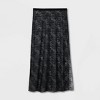 Women's Lace Unlined Lingerie Skirt - Auden™ Black - 4 of 4