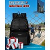 Basketball Bag Backpack with Ball Holder Shoes Compartment, Large Basketball Accessories Sports Bag - 2 of 4