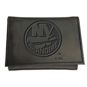 Evergreen NHL New York Islanders Black Leather Trifold Wallet Officially Licensed with Gift Box - 1 of 1