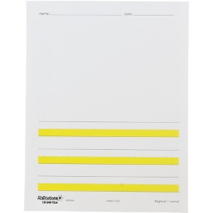 Abilitations Hi-Write Beginner Journal Paper, Level 1, 8-1/2 x 11 Inches, 100 Sheets - 1 of 4