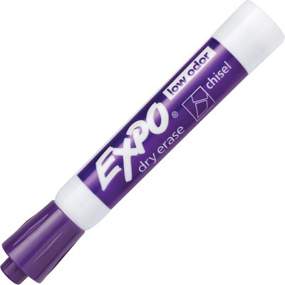 EXPO Dry Erase Marker Low Odor Chisel Tip Purple 80008