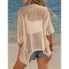 BLUEMING Women's Lightweight Summer Business Casual Cropped Short Sleeve Cardigan - 4 of 4