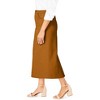 Jessica London Women's Plus Size Classic Cotton Denim Midi Skirt - 4 of 4