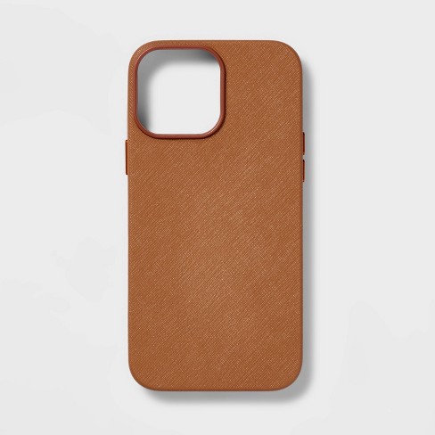 Iphone 13 Pro Max Brown Leather Case