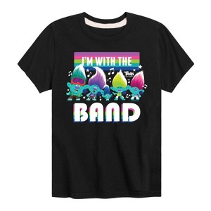 Boys' - Trolls - I'm With The Band Branch and Brothers Short Sleeve Graphic T-Shirt - 1 of 4