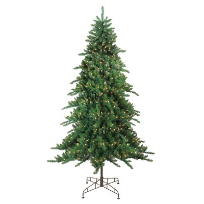 Northlight 7.5' Prelit Artificial Christmas Tree Medium Eden Spruce - Clear Lights