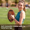 KUYOTQ Football - No.9 Soft Composite Leather American Football - Indoor and Outdoor Durable, Suitable for Training and Entertainment (Deflated£© - 3 of 4