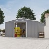 Heavy-Duty 10x12FT Metal Outdoor Storage Shed with Protective Film, Sunlit Windows & Waterproof Steel Panels - Coolbibila - 3 of 4