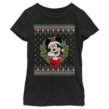 Girl's Disney Mickey and Friends Ugly Sweater T-Shirt