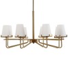 Uttermost Lassen 8 Light Brass Chandelier - 4 of 4