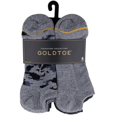 Signature Gold by Goldtoe Men's Repreve No Show Socks 6pk