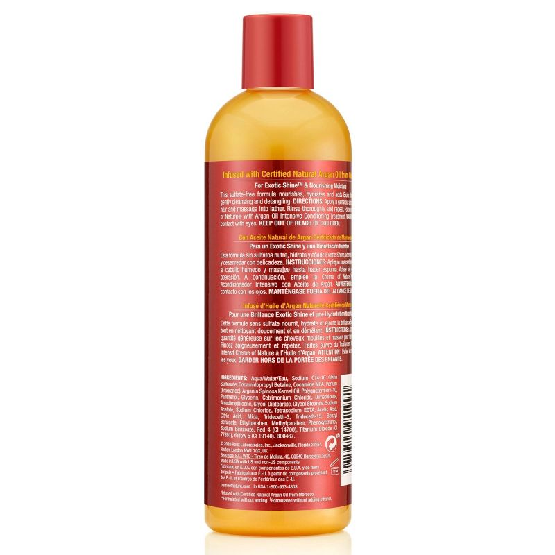 Creme of Nature Moisture & Shine Shampoo with Argan Oil - 12 fl oz, 4 of 10