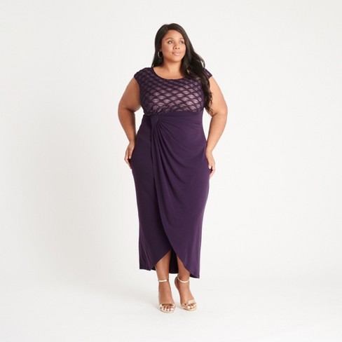 Soar Berolige Højde Women's Plus Sleeveless Floor Length Wrap Dress - Connected Apparel : Target
