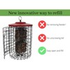 Squirrel Stopper Large Round Squirrel Proof Suet Feeder with Easy-Open Side Door - Holds 4 Suet Cakes - 4 of 4
