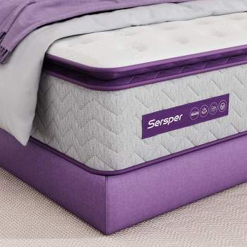 Sersper 12" Euro Top Memory Foam Spring Hybrid Mattress Full Size