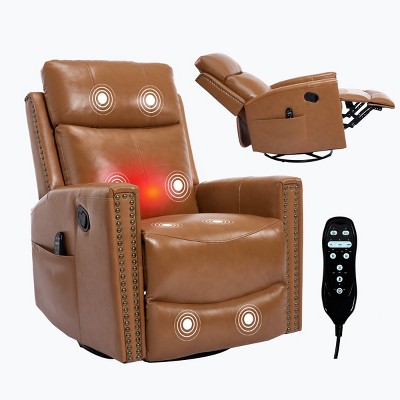 GlasFlength Massage Chairs Real Home Massage Chair Human Touch Massage Chairs Full Body Relax for Living Room, Orange, 30.6"*37.5"*41.6"