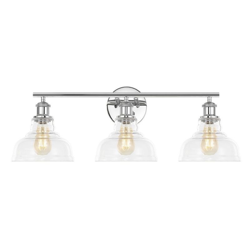 Calyna 3 Light Gold Iron/Glass Wall Sconce  - Safavieh, 4 of 7