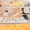 VEVOR Pikler Triangle Set, 5 in 1 Toddler Climbing Toys Indoor Playground, Ramp, and Arch, Montessori Climbing Set for Toddlers 1-3 Years, Wood Color - 4 of 4