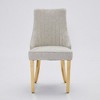 PAGED Dining Chairs Set of 2 Modern Living Room Chair with Wooden Legs and High Back, Upholstered Dining Room Chair for Kitchen - 3 of 4