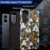 BONGEEK Case Compatible with Samsung Galaxy S25,Edeg,Scratch Resistant Hybrid 2-Layer Hard Shell Bright Phone Case, Autumn Garden Halloween - 4 of 4