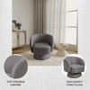 LeisureMod Raze Modern Swivel Barrel Accent Chair – Upholstered Chair with Pine Wood Base for Living Rooms, Bedrooms, or Offices - 4 of 4