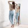 Americanflat - 13x58 Black Arched Full Length Mirror With Stand Full Body Mirror for Bedroom Living Room Bathroom - 4 of 4