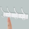 Unique Bargains Wall Mount Coat Rack with Hooks Used for Hanging Hat Towel Bathrooms - 4 of 4