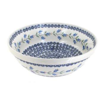 Blue Rose Polish Pottery M092 Manufaktura Large Serving Bowl