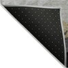 Black Charcoal And Silver Striped Washable Indoor Outdoor Area Rug - 3 of 4