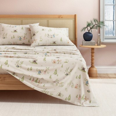 100% Cotton Christmas Flannel Sheet Set - Great Bay Home