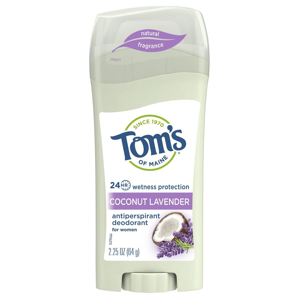 Tom's of Maine Antiperspirant Coconut Lavender - 2.25oz, Pack of 4.