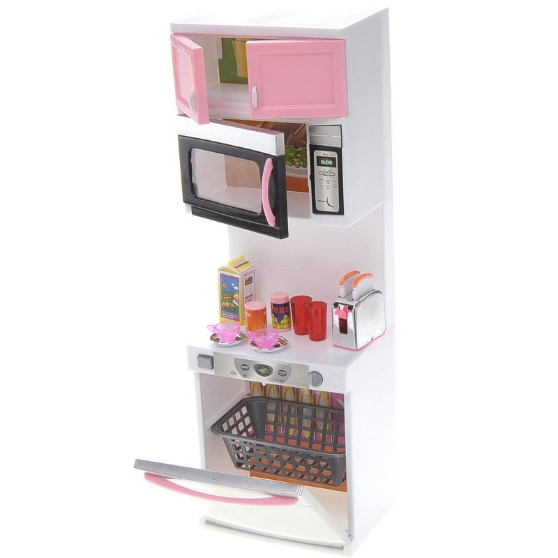 Ready! Set! play! Link Little Princess Modern Mini Kitchen Playset W/ Dishwasher And Microwave, 3 of 10