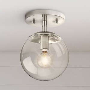 Urban Ambiance Luxury Minimalist Indoor Ceiling Light,  7-7/8''H x 5-7/8"W x 5-7/8''D,  Brushed Nickel Finish, UHP4441 - 1 of 4