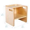 ECR4Kids Bentwood Multipurpose Cube Chair, Booster Seat, Activity Table, 3-in-1 Kids Furniture - 2 of 4