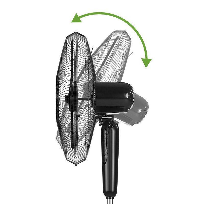 Holmes 18&#34; Digital Oscillating 3 Speed Stand Fan with Remote Control Black, 6 of 11