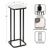 Kate and Laurel Credele Marble and Metal Drink Table - 2 of 4