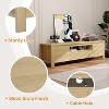 Modern Wood TV Stand with Doors and Cabinet, Farmhouse Entertainment Center for TVs Up to 70in, TV Console for Living Room, Bedroom - 3 of 4