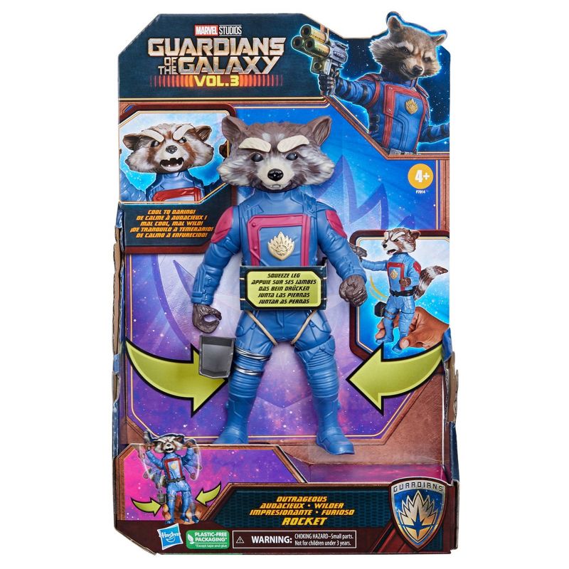 Marvel Guardians of the Galaxy Feature Figure Rocket, 3 of 14