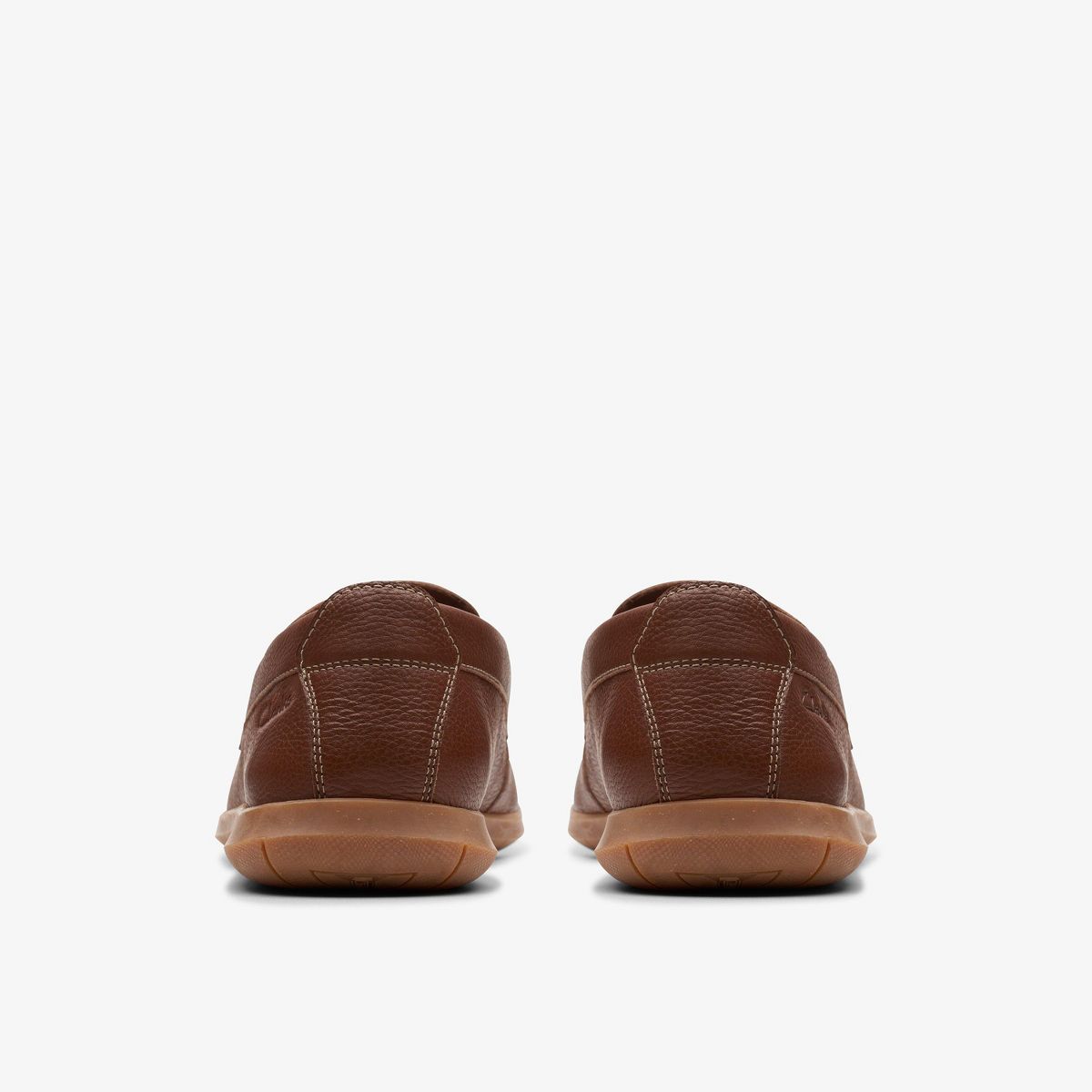 Clarks Mens Flexway Step Light Brown Leather Shoes - thumbnail 5