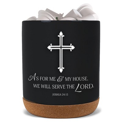 Elanze Designs We Will Serve Black X-Large Cork Bottom, Kitchen Counter, Ceramic Stoneware, Coffee, Tea and Hot Chocolate, Machine Brewing, K Capsule