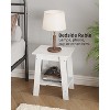 Whizmax End Table, Narrow Side Table with 2 Tier Storage Shelf, Small Space Side Table for Farmhouse Bedroom, Studio Apartment, Entryway - 3 of 4