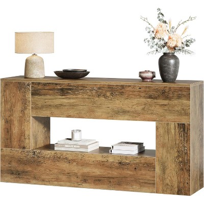 Tribesigns 62.99-Inch Farmhouse Console Table, Wooden Entryway Sofa Table