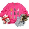 Simply Sage Market Women's Graphic Sweatshirt Colorful Christmas Tree Chart - 2 of 4