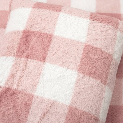 Lush Decor Lush Décor 3pc Full/Queen Soft Plush Plaid All Season Comforter Bedding Set Blush — фото 5